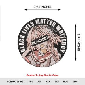 Girl Anime Waifu Embroidery Pattern - Color Chart