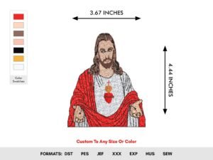 Jesus Machine Embroidery Designs - Color Chart