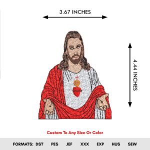 Jesus Machine Embroidery Designs - Color Chart