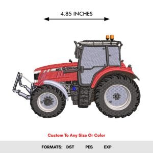 Farming Tractor Machine Embroidery Pattern - Color Chart