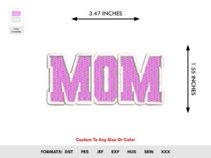 Mother's Day Machine Embroidery Pattern - Color Chart