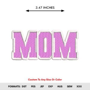 Mother's Day Machine Embroidery Pattern - Color Chart