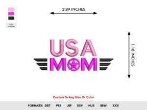 Mother's Day Machine Embroidery Design - Color Chart