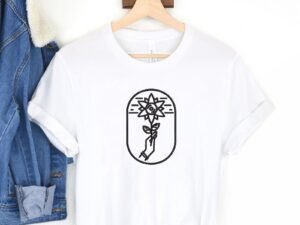 Black Flower With Hand Machine Embroidery Pattern