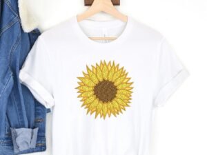 Sunflower Machine Embroidery Design