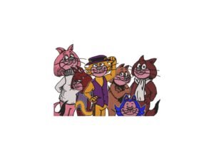 Top Cats Machine Embroidery Design