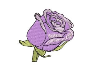 Flower Machine Embroidery Design Purple Tulip Pattern