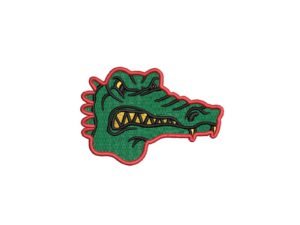 Alligator Machine Embroidery Pattern, Crocodile Embroidery Design