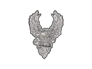 Flying Eagle Machine Embroidery Pattern