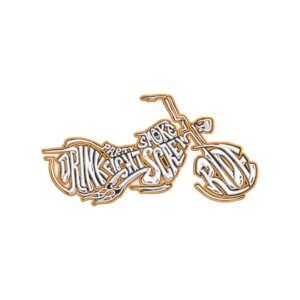 Bike Embroidery Pattern, Motorcycle Machine Embroidery