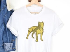 Pitbull Dog Animal Embroidery Pattern