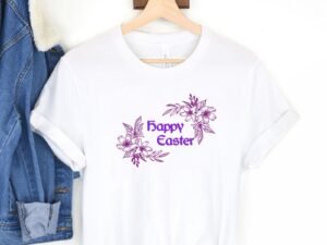 Easter Floral Monogram Machine Embroidery Pattern
