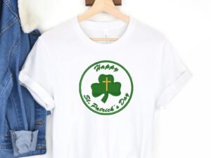 St Patrick Clover Leaf Machine Embroidery Pattern, 3 Sizes