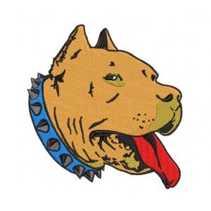 American Pitbull Machine Embroidery Pattern Design - Product Thumbnail