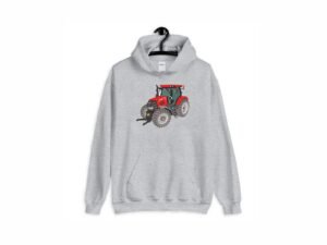 Red Farm Tractor Machine Embroidery Design