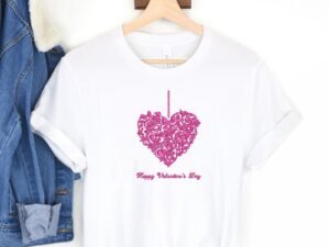 Happy Valentine's Day Heart Embroidery Pattern