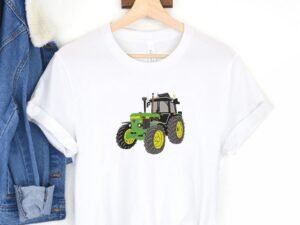 Green Farm Tractor Machine Embroidery Pattern
