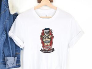 Skull Bad to Bone Machine Embroidery Design