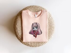 Zero Two Chibi Machine Embroidery Pattern