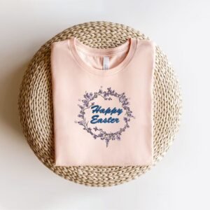 Easter Monogram Floral Machine Embroidery Pattern