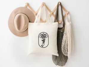 Black Flower With Hand Machine Embroidery Pattern