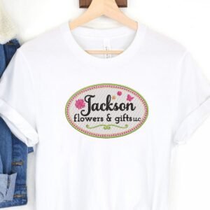 Flower Badge Machine Embroidery Pattern Design