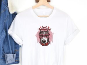 Valentine's Dog Machine Embroidery Pattern