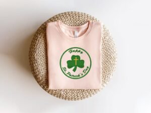 St Patrick Clover Leaf Machine Embroidery Pattern, 3 Sizes