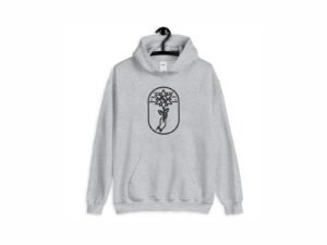 Black Flower With Hand Machine Embroidery Pattern
