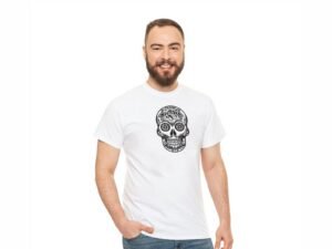 Day of the Dead Machine Embroidery Pattern Floral Skull, 3 Sizes