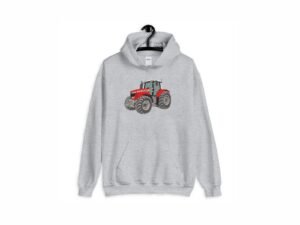 Red Farm Tractor Machine Embroidery Design