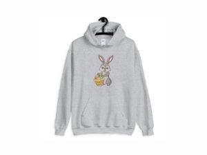 Easter Bunny Egg Basket Machine Embroidery Pattern