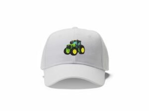 Green Tractor Machine Embroidery Design