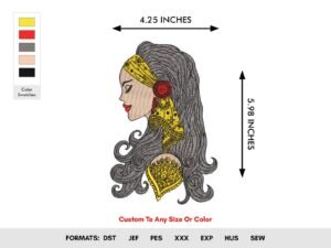 Girl With Long Curly Hair