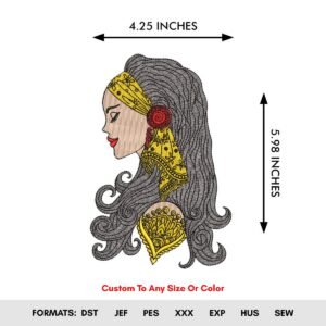 Girl With Long Curly Hair