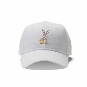 Easter Bunny Egg Basket Machine Embroidery Pattern