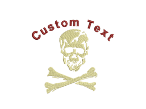 Skull And Crossbones Custom Designs for Machine Embroidery