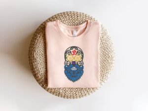 Bearded Skull Machine Embroidery Design - Mexican Skull